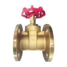 flanged brass gate valve with brass core and brass stem